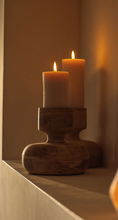 Load image into Gallery viewer, Yaya - Small ribbed pillar candle
