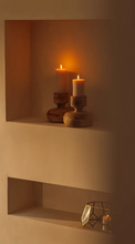 Load image into Gallery viewer, Yaya - Small ribbed pillar candle
