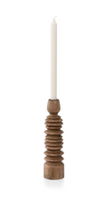 Load image into Gallery viewer, Yaya - Twisted mango wood candle holder Small
