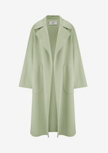 Load image into Gallery viewer, Riani - Long Wool Coat in Matcha
