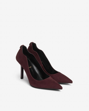 Load image into Gallery viewer, Nerogiardini - Women's Suede Court Shoes in Bordeaux
