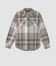 Load image into Gallery viewer, Repeat - Woven Cashmere-Wool Checked Overshirt Jacket
