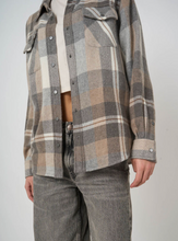Load image into Gallery viewer, Repeat - Woven Cashmere-Wool Checked Overshirt Jacket
