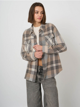 Load image into Gallery viewer, Repeat - Woven Cashmere-Wool Checked Overshirt Jacket
