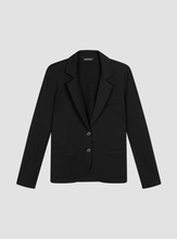 Load image into Gallery viewer, Repeat - Modal-Cotton French Terry Sweatshirt Blazer in Black
