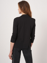 Load image into Gallery viewer, Repeat - Modal-Cotton French Terry Sweatshirt Blazer in Black
