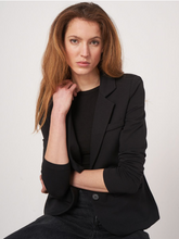 Load image into Gallery viewer, Repeat - Modal-Cotton French Terry Sweatshirt Blazer in Black
