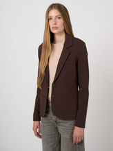 Load image into Gallery viewer, Repeat - Modal-Cotton French Terry Sweatshirt Blazer in Cocoa
