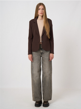 Load image into Gallery viewer, Repeat - Modal-Cotton French Terry Sweatshirt Blazer in Cocoa
