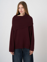 Load image into Gallery viewer, Repeat - Italian Lambswool Sweater With Wide Ribbed Cuffs
