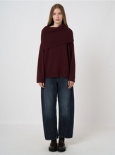 Load image into Gallery viewer, Repeat - Italian Lambswool Sweater With Wide Ribbed Cuffs
