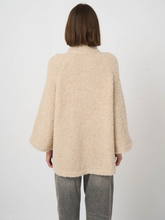 Load image into Gallery viewer, Riani - Oversized Bouclé Alpaca-Wool Cardigan Jacket in Natural
