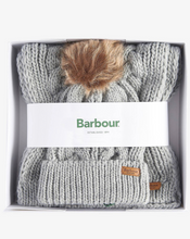 Load image into Gallery viewer, Barbour - Penshaw Beanie &amp; Scarf Gift Set in Grey
