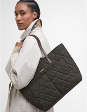Load image into Gallery viewer, Barbour - Quilted Tote Bag in Olive
