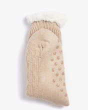 Load image into Gallery viewer, Barbour - Cable Knit Lounge Socks in Cream
