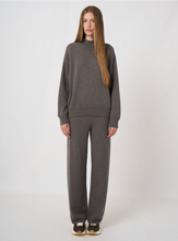 Load image into Gallery viewer, Repeat - Wool-Cashmere Terry Knit Sweater With Mock Neck in Grey
