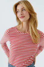 Load image into Gallery viewer, Oui - SUMIKO Long-sleeved shirt - rose red
