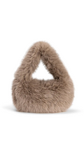 Load image into Gallery viewer, Yaya - Small round faux fur bag
