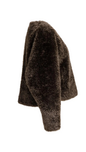 Load image into Gallery viewer, Yaya - Oversized short faux fur jacket with buttons
