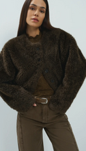 Load image into Gallery viewer, Yaya - Oversized short faux fur jacket with buttons
