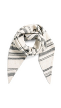 Load image into Gallery viewer, Yaya - Knitted triangle scarf with stripes
