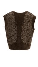 Load image into Gallery viewer, Yaya - Fluffy knit vest with pattern
