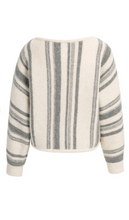 Load image into Gallery viewer, Yaya - Boat neck sweater with striped pattern
