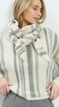 Load image into Gallery viewer, Yaya - Boat neck sweater with striped pattern
