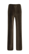 Load image into Gallery viewer, Yaya - Wide leg trousers in soft rib velour
