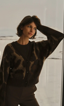 Load image into Gallery viewer, Yaya - Knitted cardigan with pattern and batwing sleeves
