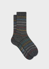 Load image into Gallery viewer, Ps Paul Smith - Glitter Stripe Stock in Black
