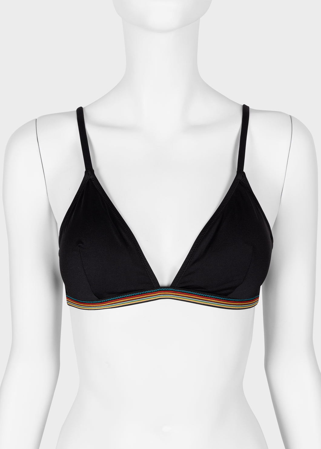 Ps Paul Smith - Women's Black 'Signature Stripe' Bikini Top