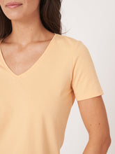 Load image into Gallery viewer, Repeat - V Neck T Shirt in Glow
