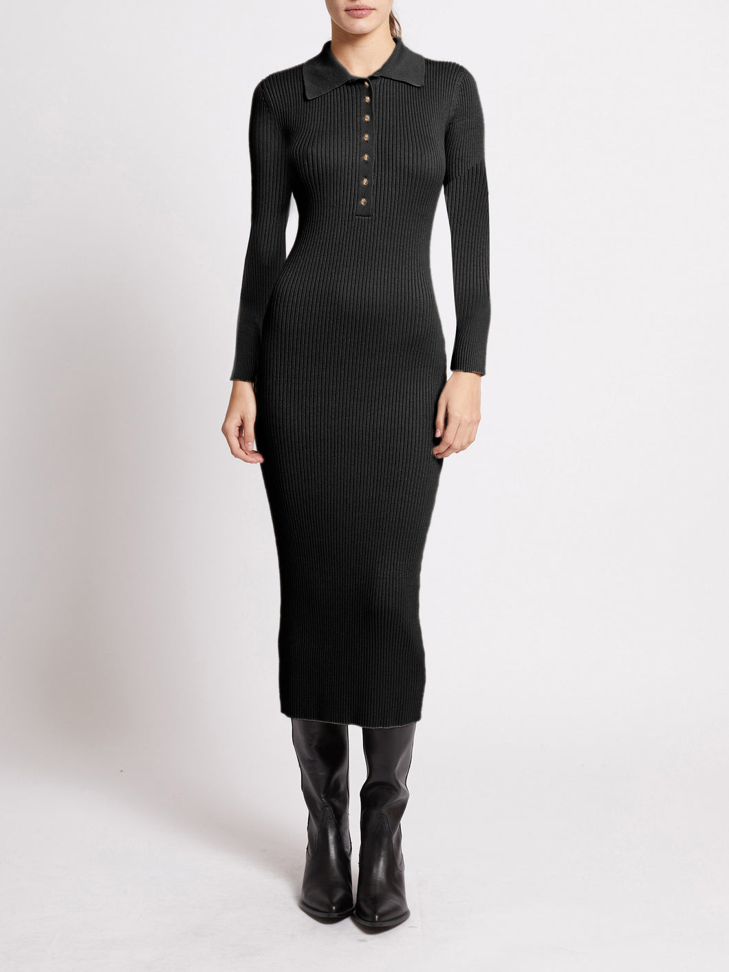 French Connection - Mari Longsleeved Collared Mini Dress