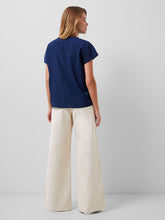 Load image into Gallery viewer, French Connection - Crepe Light Crew Neck Top in Navy
