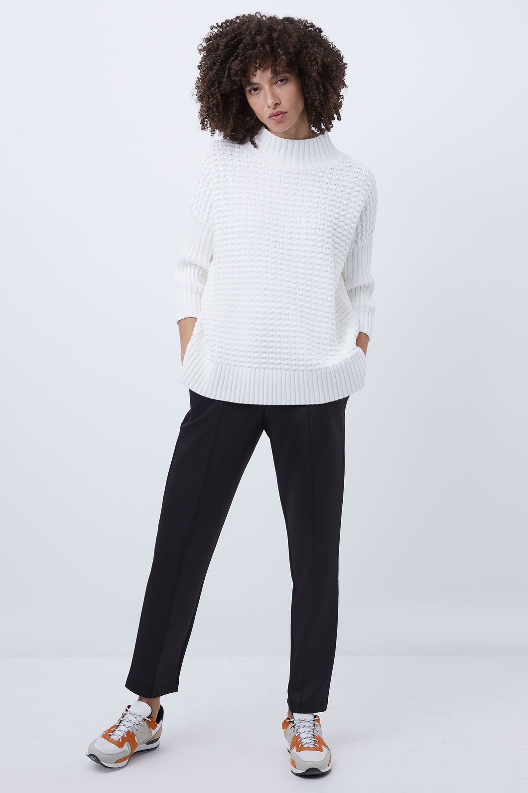 French Connection - Mozart Popcorn High Neck Jumper