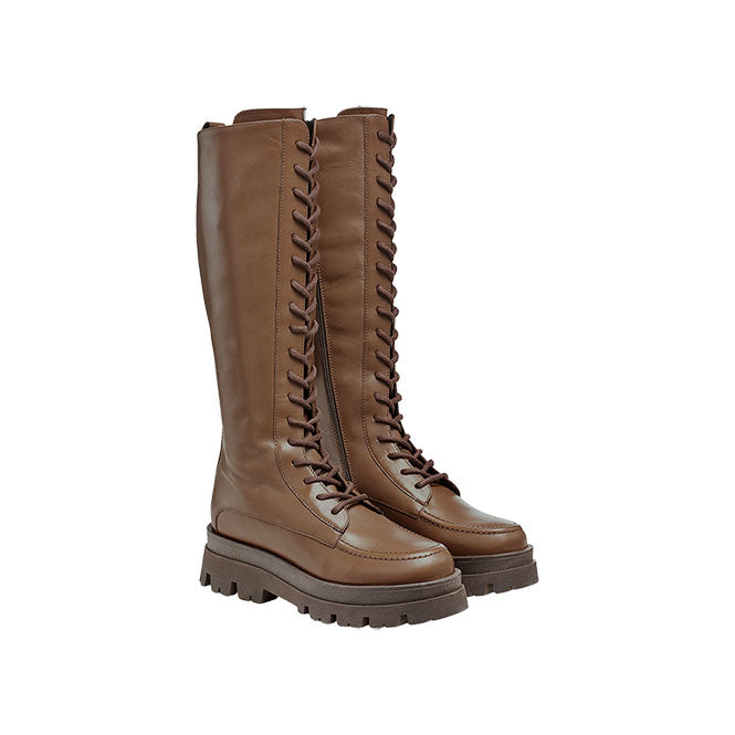 Riani - High Leather Boots in Tan