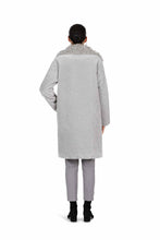 Load image into Gallery viewer, Diego M Grey Wool Knee Length Coat
