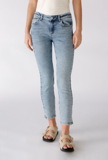 Oui - Denim Cropped Skinny Jeans