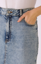 Load image into Gallery viewer, Oui - Midi Length Denim Skirt
