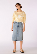Load image into Gallery viewer, Oui - Midi Length Denim Skirt

