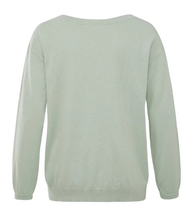 Load image into Gallery viewer, Yaya - Boatneck Sweater in Mineral Grey
