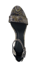 Load image into Gallery viewer, Yaya - Leather Heels in Snake Print
