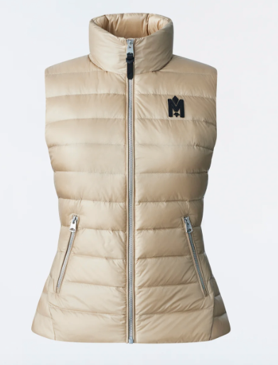 Mackage - Karly Recycled E3-Lite Down Vest in Beige