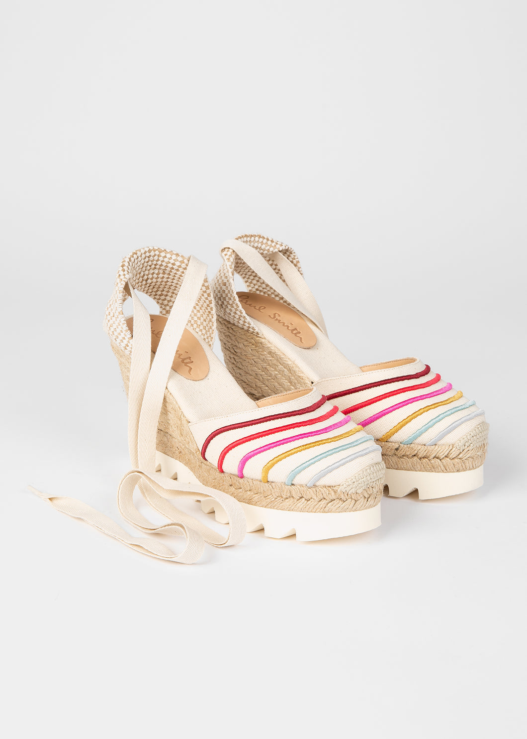 Ps Paul Smith - Emmie Swirl Detail Wedge in Cream