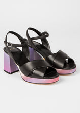 Load image into Gallery viewer, Ps Paul Smith - Black Shoe with Swirl Block Heel

